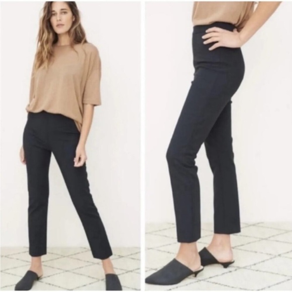 Jenni Kayne Black Weekend Pull On Slim Fit Ankle Trouser size 8